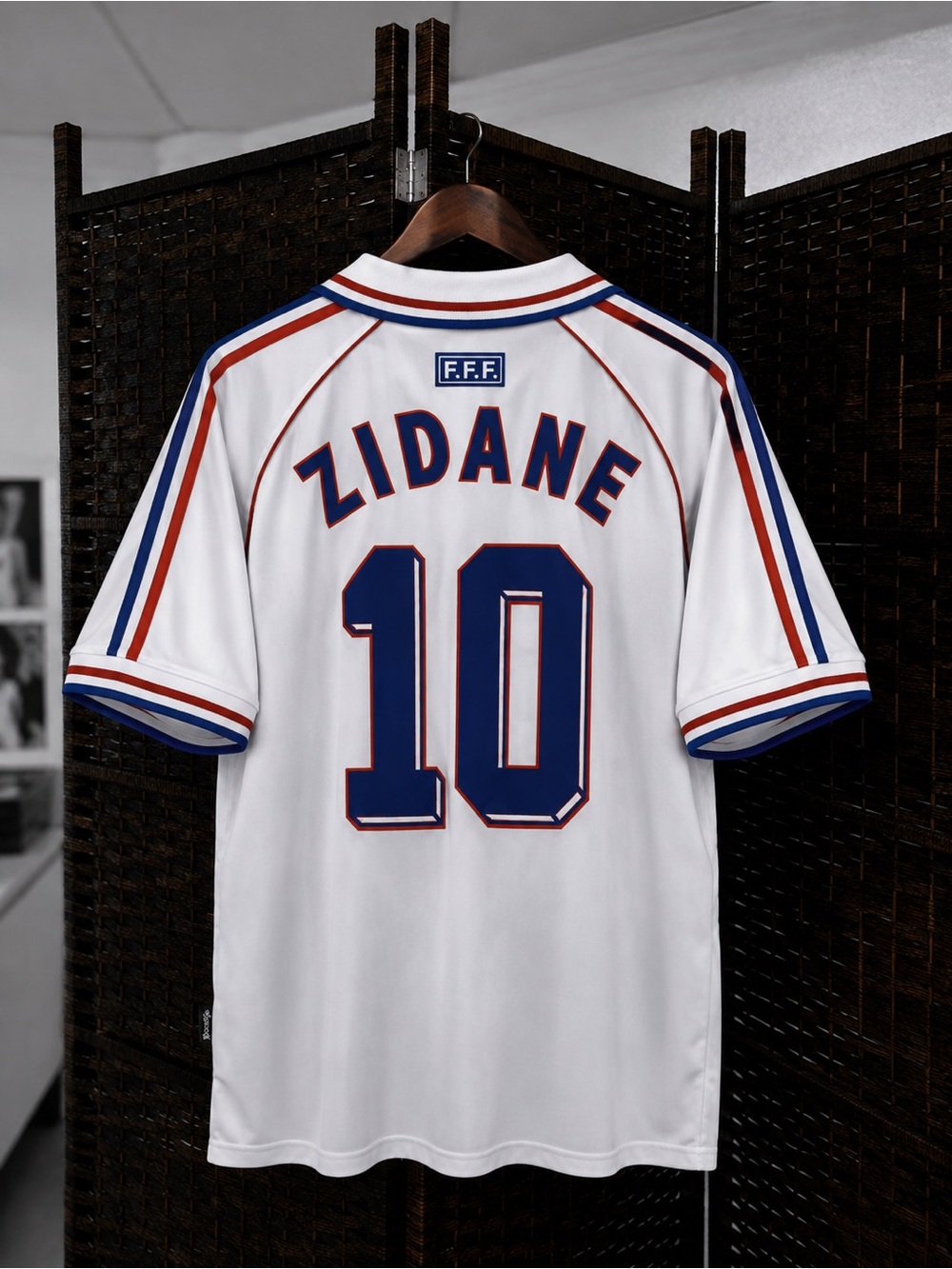 Zidane France 98’ World Cup Retro White Soccer Jersey